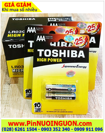 COMBO 01 HỘP 24viên (12vỉ 2 viên) Pin AA 1.5v Alkaline Toshiba LR03GCP BP-2PV _Giá 239.000vnd/ HỘP